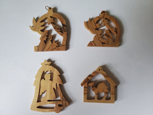 Set of 4 Ornaments - Group G